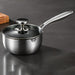 24cm 316L Stainless Steel Saucepan Compound Steel Honeycomb Nonstick Sauce Pan with Glass Lid 3.2L Pot Stay - Cool Handle Multipurpose Milk Saucepan, Induction Capable and Gas Stove - Amazingooh Wholesale