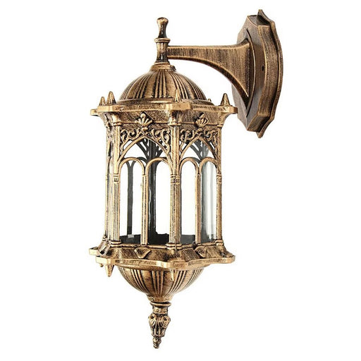 Antique Exterior Wall Light Fixture Aluminum Glass Lantern Outdoor Garden Lamp - Amazingooh Wholesale