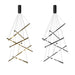 BAMDECOR 120cm Adjustable Pendant Light for Double - Storey Villa Commercial Use with Soft Light and Eye Protection Black Aluminum & Silicone - Amazingooh Wholesale