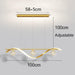 BAMDECOR Chandelier, Modern LED Adjustable Hanging Light Glass Globe Shade Strip Chandelier Apply to Dining Room Kitchen Island Bar Decorative Lighting(Gold,Trichromatic Light) - Amazingooh Wholesale