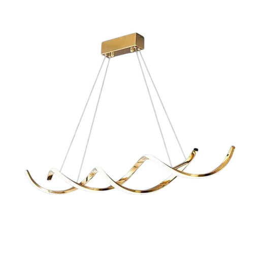 BAMDECOR Modern Minimalist Titanium Gold Pendant Light Adjustable LED Chandelier for Dining Room and Bar - Amazingooh Wholesale