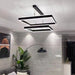 Modern Minimalist Square Pendant Light Adjustable LED Chandelier for Bar, Dining Room, Office - Amazingooh Wholesale