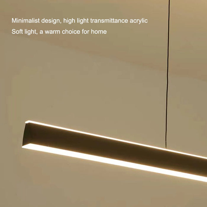 Modern Minimalist Trapezoid Pendant Light Adjustable LED Bar Light for Dining Room and Kitchen - Amazingooh Wholesale