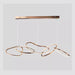 Nordic Minimalist Rose Gold LED Pendant Light Adjustable Modern Ring Chandelier for Dining Room and Bar - Amazingooh Wholesale