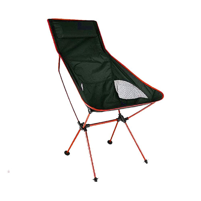 Camping Chair Folding High Back Backpacking Chair with Headrest Red ...