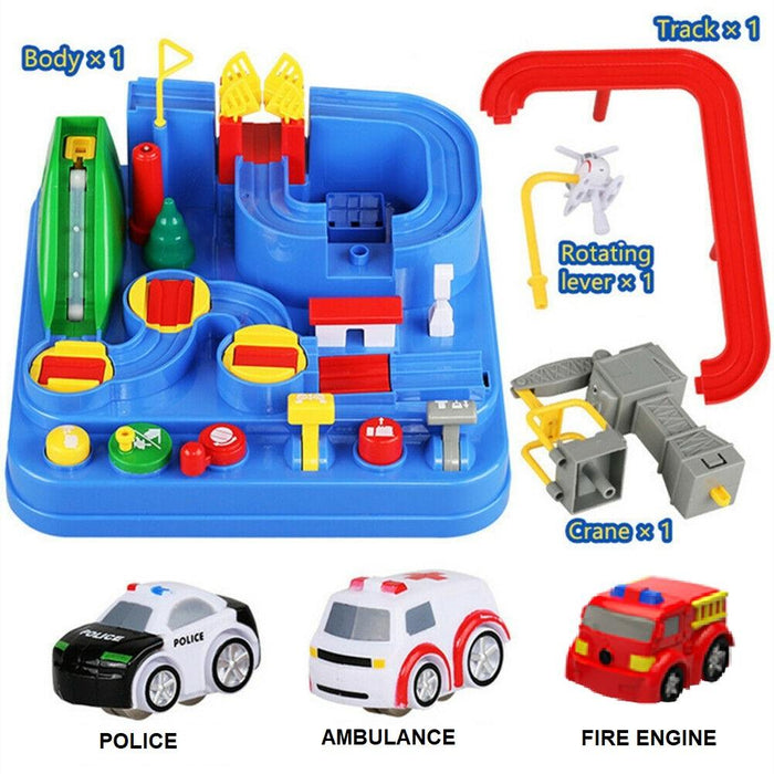 City Rescue Engineering Vehicles Playsets Car Adventure Toys Educational Toys (3 Cars) - amazingooh