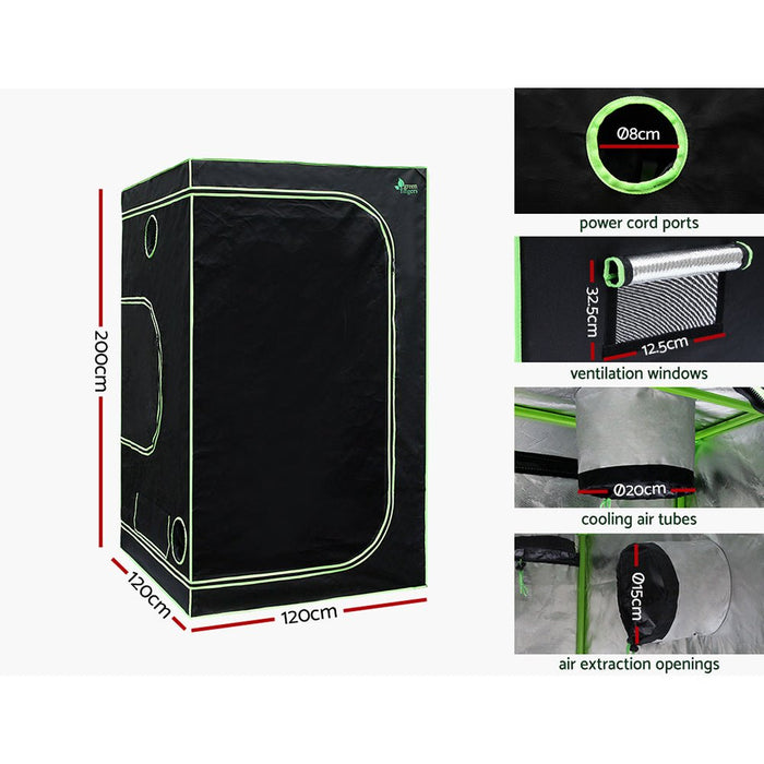 Greenfingers Grow Tent 4500W LED Grow Light Hydroponics Kits System 1.2x1.2x2M - Amazingooh Wholesale