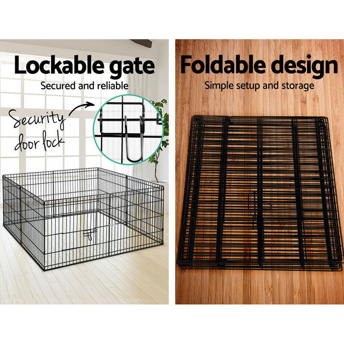 i.Pet Pet Dog Playpen 24" 8 Panel Puppy Exercise Cage Enclosure Fence - Amazingooh Wholesale