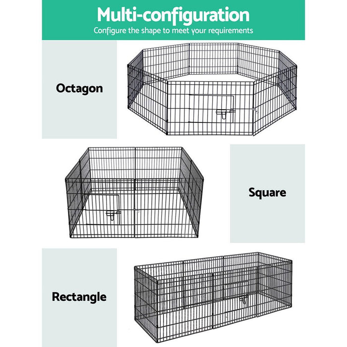 i.Pet Pet Dog Playpen 24" 8 Panel Puppy Exercise Cage Enclosure Fence - Amazingooh Wholesale