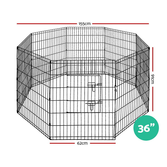 i.Pet Pet Dog Playpen 36" 8 Panel Puppy Exercise Cage Enclosure Fence - Amazingooh Wholesale